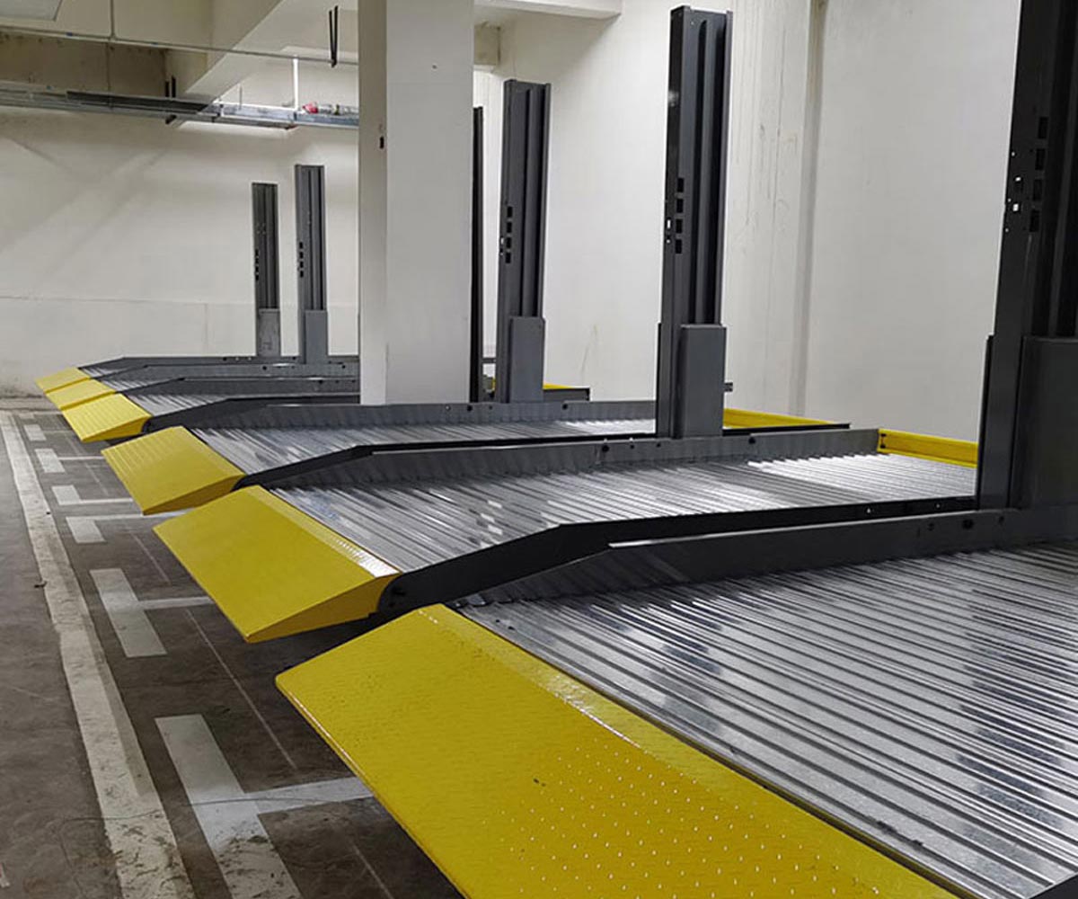雨城地下室升降式机械停车位改造