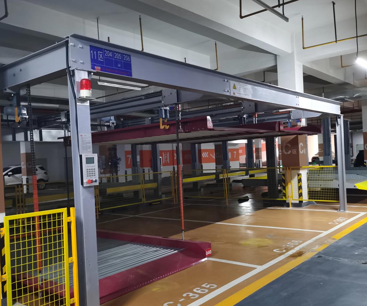 勐海两层升降式立体车库停车设备