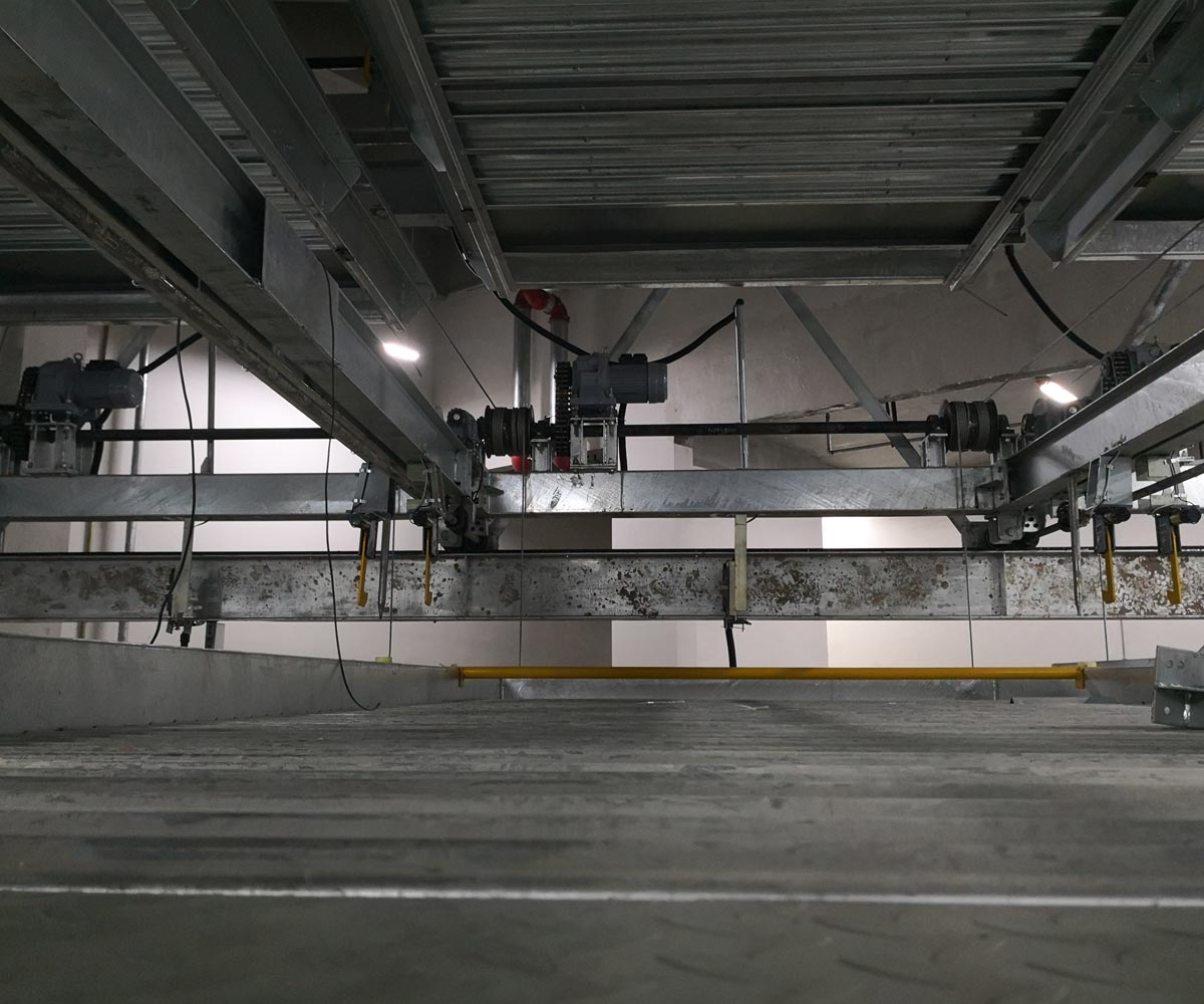 蓬安PSH2二层升降横移机械式立体停车设备