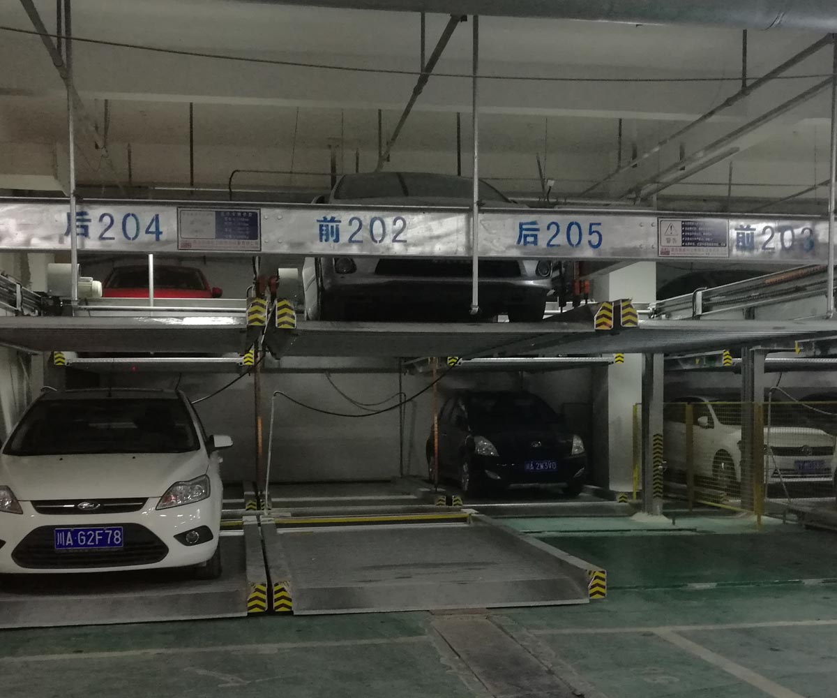 茂县PSH7七层升降横移机械式立体停车设备